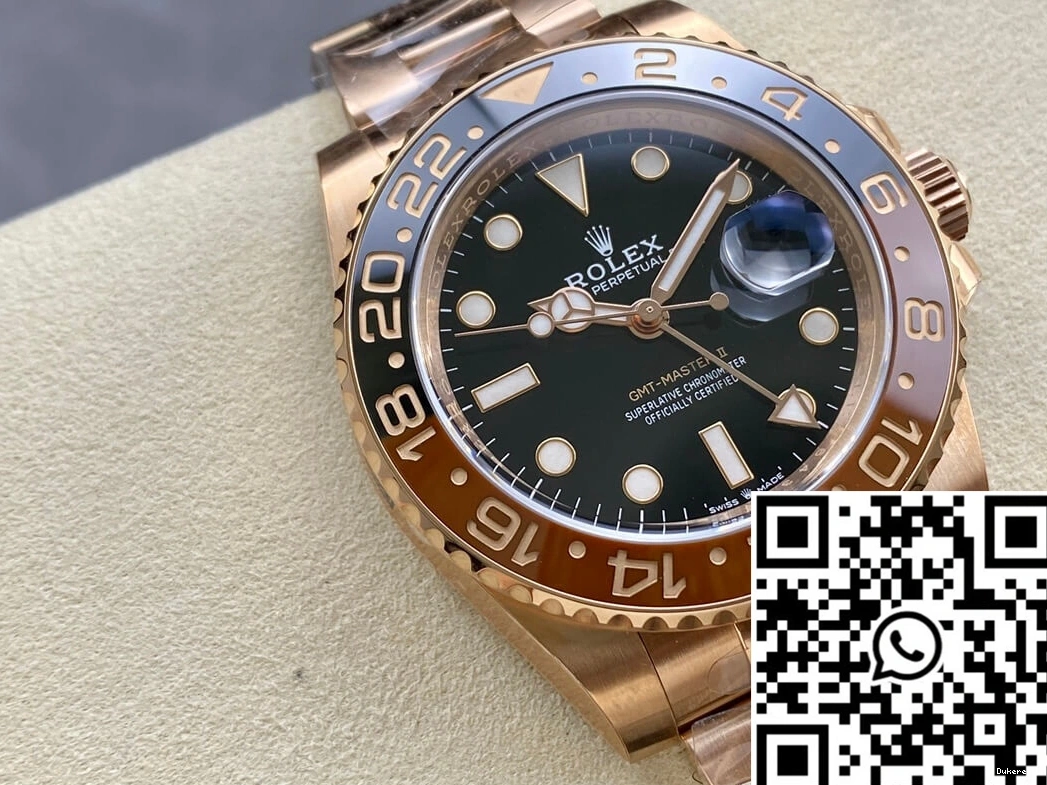 Master Gold Factory M126715CHNR-0001 Rolex MoistureWicking 1176 Rose Clean II GMT 0707